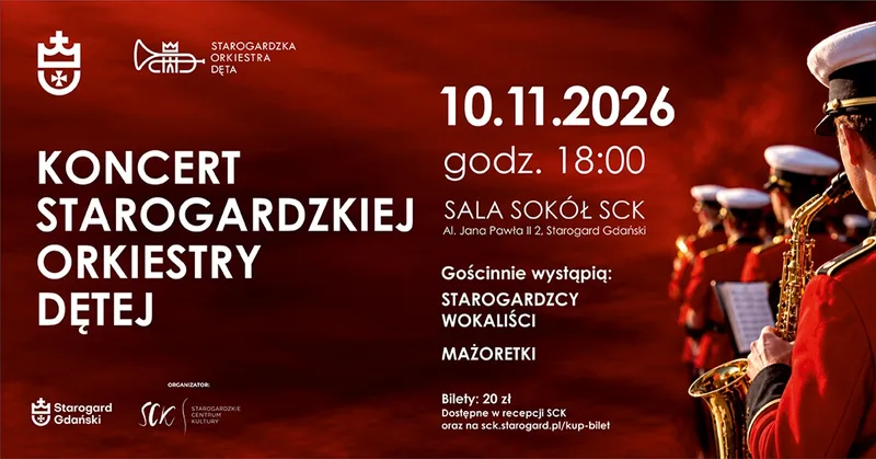 Koncert Starogardzkiej Orkiestry Dętej